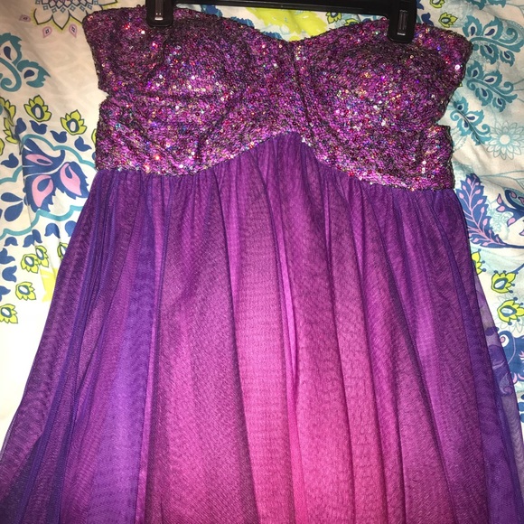 Strapless Homecoming Dress - Picture 1 of 3